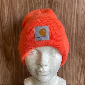 Carhartt Knit Flourescent Orange Hunting Toboggan New